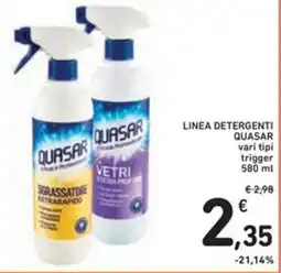Spazio Conad Linea detergenti QUASAR offerta