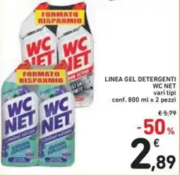 Spazio Conad Linea gel detergenti WC NET offerta
