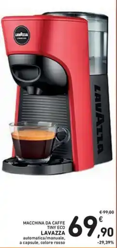 Spazio Conad Macchina da caffe tiny eco LAVAZZA offerta