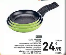 Spazio Conad Set 3 padelle ALLUFLON offerta