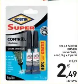 Spazio Conad Colla super BOSTIK universale offerta
