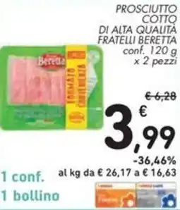 Spazio Conad Prosciutto cotto di alta qualita fratelli BERETTA offerta