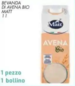 Spazio Conad Bevanda di avena bio MATT offerta