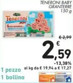 Spazio Conad Teneroni baby GRANTERRE offerta
