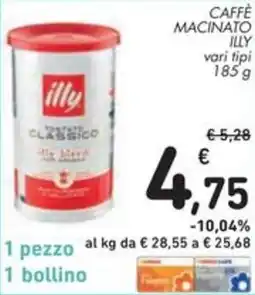Spazio Conad Caffè macinato ILLY vari tipi offerta