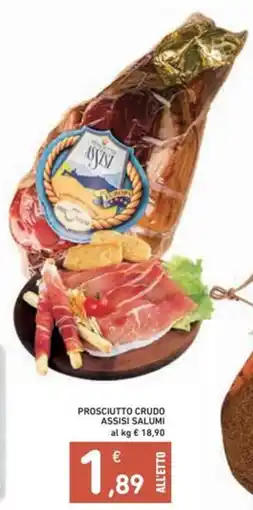 Spazio Conad Prosciutto crudo assisi salumi offerta