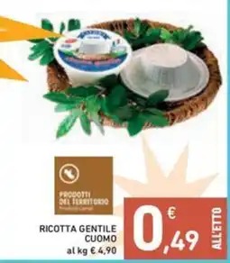 Spazio Conad Ricotta gentile cuomo offerta