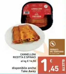 Spazio Conad Cannelloni ricotta e spinaci offerta