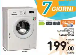 Spazio Conad Lavatrice carica frontale FRONTALE SG610 offerta