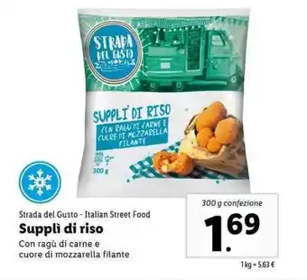 Lidl Strada del Gusto Supplì di riso 300g offerta