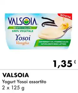 Iper Tosano VALSOIA Yogurt Yosoi assortito offerta