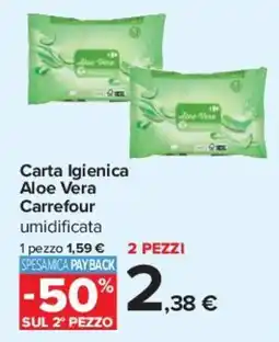 Carrefour Carta Igienica Aloe Vera Carrefour offerta