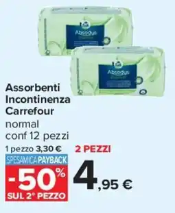 Carrefour Assorbenti Incontinenza Carrefour offerta