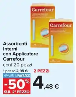 Carrefour Assorbenti Interni con Applicatore Carrefour offerta