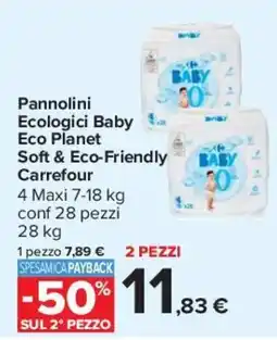 Carrefour Pannolini Ecologici Baby Eco Planet Soft & Eco-Friendly Carrefour offerta