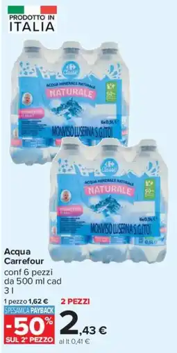 Carrefour Acqua Carrefour offerta