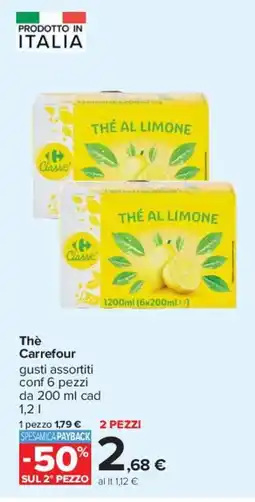 Carrefour Thè Carrefour offerta