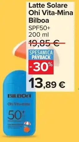 Carrefour Market Latte Solare Ohi Vita-Mina Bilboa offerta