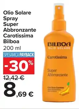 Carrefour Market Olio Solare Spray Super Abbronzante Carotissima Bilboa offerta