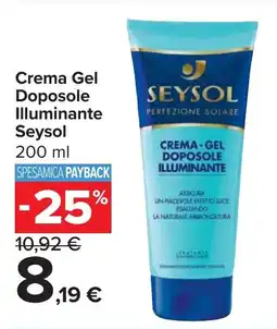 Carrefour Market Crema Gel Doposole Illuminante Seysol offerta