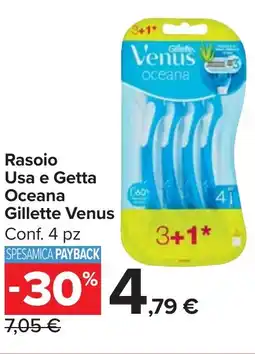 Carrefour Market Rasoio Usa e Getta Oceana Gillette Venus offerta