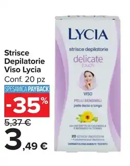 Carrefour Market Strisce Depilatorie Viso Lycia offerta