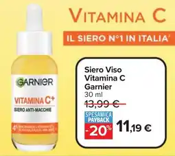 Carrefour Market Siero Viso Vitamina C Garnier offerta