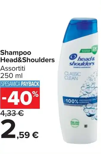 Carrefour Market Shampoo Head&Shoulders offerta