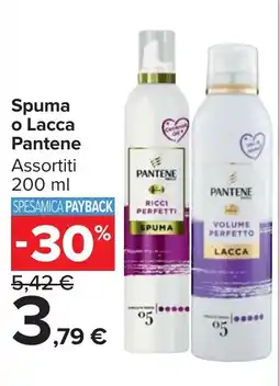 Carrefour Market Spuma o Lacca Pantene offerta