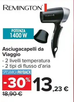 Carrefour Market REMINGTON Asciugacapelli da Viaggio offerta