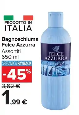Carrefour Market Bagnoschiuma Felce Azzurra offerta