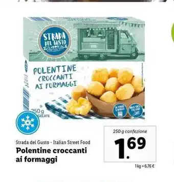 Lidl Strada del Gusto Polentine croccanti ai formaggi 250g offerta