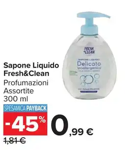 Carrefour Market Sapone Liquido Fresh&Clean offerta