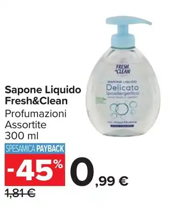 Carrefour Market Sapone Liquido Fresh&Clean offerta