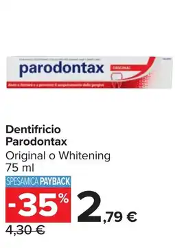 Carrefour Market Dentifricio Parodontax offerta