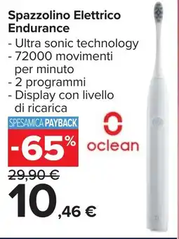 Carrefour Market Spazzolino Elettrico Endurance offerta