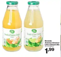 In'S Mercato Bevanda Arancia e Zenzero/ Lime e Zenzero Bio offerta