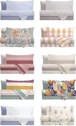 MD Discount COMPLETO LETTO COTONE MATRIMONIALE offerta