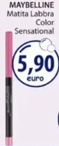Acqua & Sapone MAYBELLINE Matita Labbra Color Sensational offerta