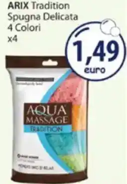 Acqua & Sapone ARIX Tradition Spugna Delicata 4 Colori x4 offerta