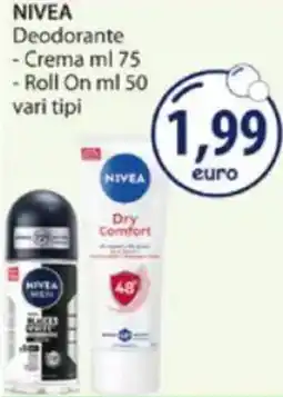 Acqua & Sapone NIVEA Deodorante -Crema - Roll On vari tipi offerta