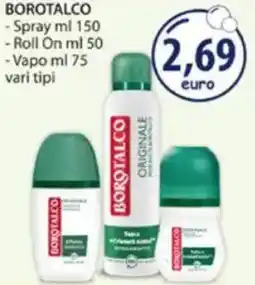 Acqua & Sapone BOROTALCO - Spray - Roll On - Vapo offerta