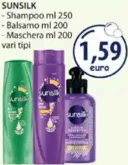 Acqua & Sapone SUNSILK -Shampoo -Balsamo - Maschera vari tipCAPELLI A PROVA D'ESTATE SUNSILK offerta