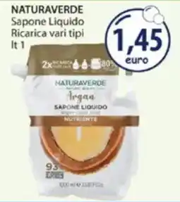 Acqua & Sapone NATURAVERDE Sapone Liquido Ricarica vari tipi offerta