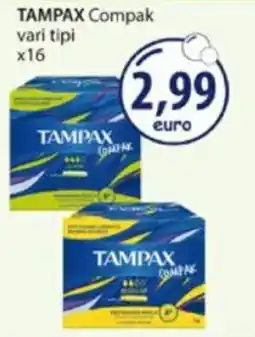 Acqua & Sapone TAMPAX Compak vari tipi x16 offerta