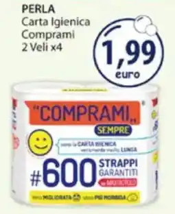 Acqua & Sapone PERLA Carta Igienica Comprami 2 Veli x4 offerta
