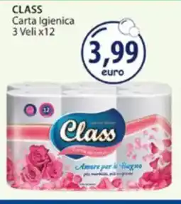 Acqua & Sapone CLASS Carta Igienica 3 Veli x12 offerta