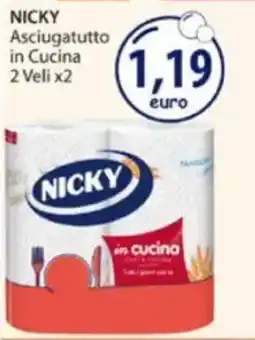 Acqua & Sapone NICKY Asciugatutto in Cucina 2 Veli x2 offerta