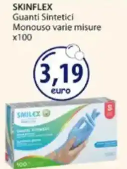 Acqua & Sapone SKINFLEX Guanti Sintetici Monouso varie misure x100 offerta