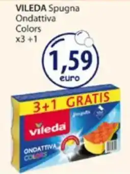 Acqua & Sapone VILEDA Spugna Ondattiva Colors offerta